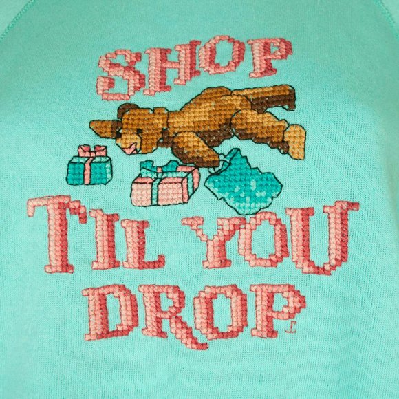 90's Embroidered Decora Pastel Goth Sweatshirt - Picture 2 of 6